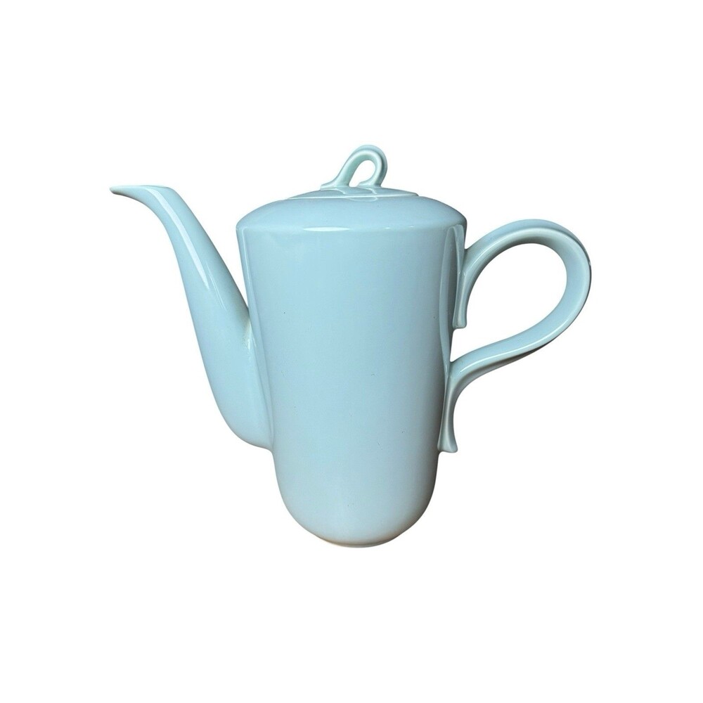 Vintage Homer Laughlin Jubilee Light Blue Coffee Pot w/Lid HLC WV USA